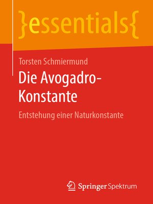 cover image of Die Avogadro-Konstante